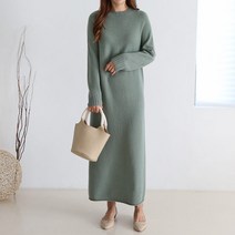 코니 캐시미어 홀가먼트 니트 원피스 4col