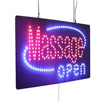 Massage Open Sign TOPKING Signage LED Neon Open Store Window Shop Business Display Grand Ope, 1