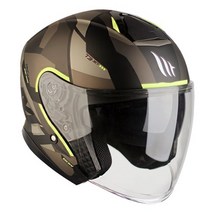 [MT 헬멧] 오픈페이스 THUNDER 3 SV JET BOW MATT FLUOR YELLOW 썬더 3 선바이저 젯 보우 무광 옐로우, XL