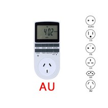 타이머 전자 디지털 타이머 스위치 영국 미국 AU EU FR 주방 타이머 24 시간 순환 프로그래밍 가능한 타이, 03 AU