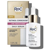 RoC 레티놀 코렉시온 스무딩 세럼 스쿠알란 아슈와간다를 한 매일 안티에이징 링클스킨 케어 트리트먼트 1 Fl Oz, Retinol Correxion Serum