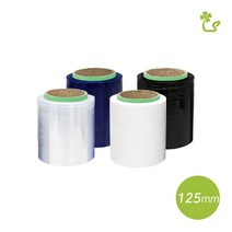 (미니 핸드랩전선랩 125mm) 잘풀리는 공업용랩 스트레치필름, 125mm - 1개, 슬리터 흑색 25T-200M