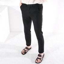 남성용 시크릿 밴딩 링클프리 스판 남자 슬림 일자 슬랙스 팬츠 바지