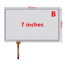 태블릿 LCD 부품 차량용 저항성 디지타이저 DVD GPS 내비게이션 멀티미디어 터치 스크린 패널 유리 교체 6.2 인치 7/8, [06] 7 inch Style B, 1개