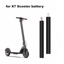 전동킥보드보조배터리 킥 스쿠터 용 12 ah 10ah 배터리 탈착식 8.5 인치 10 인치 700w 모터 45km 범위 hx x7 x8 접이식 전기 스쿠터, x7 6.4ah