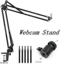 컴퓨터 화상 pc 카메라 웹캠 로지텍 web cam c922 c930 w8 w5 c920용 서스펜션 붐 가위 암 스탠드 조절식 안정 장치 웹 삼각대, 유형 2