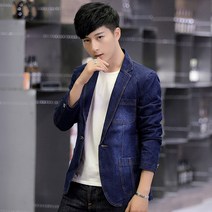 가바바 남성 청자켓 정장자켓형 원버튼 자켓 G20547