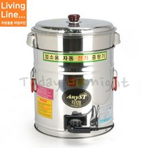 Kitchen 업소용 전기 국솥 중탕기 15리터 28리터 전기 국통 탕온기 육수 워머기 뷔페 식당, ♡전기원형중탕기 대(38cm/약28L)♡, [ 1개 ]