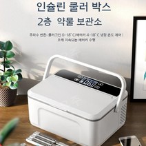 유주글로벌 백신 인슐린냉장고 주사보관함 이동식당뇨 미니저온, 2중선물형 (배터리 없음)