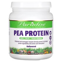 파라다이스허브 완두콩 프로틴 무맛 454g 16oz, 5병
