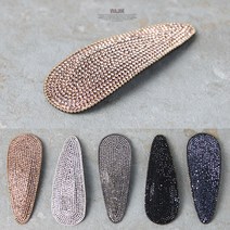 비바제인 JM_큰잎사귀헤어핀 큐빅머리핀 똑딱핀