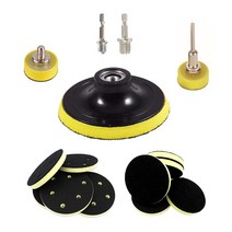 샌딩 패드 1인치 3인치 4인치 5인치 교체용 그라인더패드 백업패드 원형 샌딩기 절삭 연마 광택패드 찍찍이 샌더패드 사포 연결나사 어댑터 육각 비트, 샌딩패드 3인치(16mm)