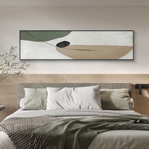 가로 긴액자 북유럽 그림 거실 침실 캔버스 장식 액자, 28cmx110cm 모던 블랙(옵션이미지참조)