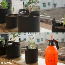 부직포 화분 식물 고구마 키우기 2~3갤런 블루베리 감자 고구마 모종 키우기 베란다 텃밭 흙 담기 화분, 3gallon