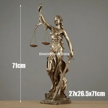 현대 미술 정의의 여신 장식품 동상 사법 책장 수지 공예 인테리어 입상, l Goddess of Justice