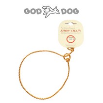 지오디독 쇼 체인 커브 2.0 [실버]-대형견-Curve Chain, 65cm
