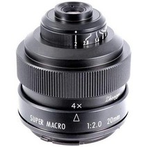 ZHONG YI OPTICS 니콘 마운트 DSLR 카메라용 Mitakon Zhongyi 20mm f2 슈퍼 매크로, 단색, 한 사이즈