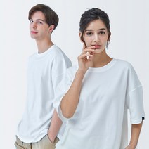 NanDe 포인트라벨 오버핏 반팔티셔츠