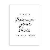 말발굽 편자 remove your shoes sign poster and print canvas painting art take shoes off sign home entry, 60x90cm 프레임 없음, a