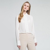 여우짓을하다 Classic Silky Blouse WH