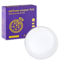 가가호호 에어프라이어 원형 종이호일 5.2L 23cm x 4.5cm, 1개