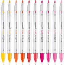 모나미 라이브칼라 낱색 / 형광 / 39가지 색상 / 트윈 / 칼라펜 / 수성마킹펜 / 0.4mm / 1.2mm, 37 형광핑크