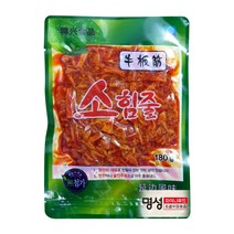[명성차이나푸드]소심줄무침 뉴반진무침 술안주 밥반찬 연변맛소힘줄(180g), 봉, 1개, 180g