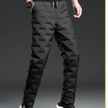 겨울 스포츠 오토바이 일자형 방풍 방수 패딩 밑단 일자 고주파 압열 조거형 바지