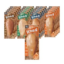 [랭킹닭컴] 잇메이트 훈제 닭가슴살 혼합구성 100g 20팩 (4종 각 5팩), 1세트