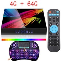 안드로이드티비 Android TV Box 안 드 로이드 10.0 스마트 tv 상자 지원 bt 음성 도우미 wifi 2.4g amp 5.8g 4g 64g 고성능 셋톱박스 6k, 4g 64g i8, 영국 플러그