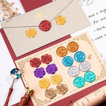 SEALING STAMP 실링 왁스 청첩장 초대장 스티커 1P, 2실링스티커-땡큐