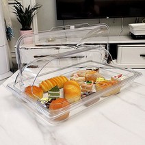 아크릴 빵 케이크 수납 푸드 커버 케이스 보관 박스 함, 옵션1