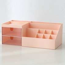 라라하우스 다용도 데스크 화장대 미니서랍 수납 정리함, 핑크