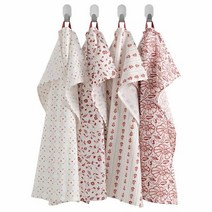 이케아 IKEA 행주4P 레드핑크 45x60cm 면100%, 4개