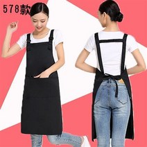 가정용앞치마 스타일리쉬 앞치마주문제작 LOGO 가게 마트 망카 밀크 티 숍 음식 둘레 허리 인쇄레터링 3700989411, 578 블랙