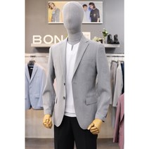 본 BON 라이트 그레이 린넨 스판 캐주얼 자켓 BN0MEA711 LY