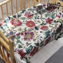 린넨 원단 천 대폭 11수 겐죠블랑 플라워 Z