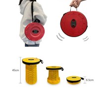 쭈욱 늘어나는 야외의자 휴대용의자 7가지color 최대하중120kg, 핑크