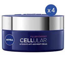 니베아 셀룰러 필러 엑스퍼트 인텐시브 안티-에이지 나이트크림 50Ml Nivea Intensive Anti-Age Night Cream, 4개