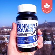 캐나다직구 네츄라 위너파워 쏘팔메토 셀레늄 NON GMO 750mg 90캡슐 3개월분