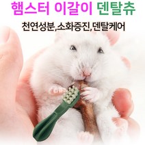 제이펫 윔지스 햄스터 이갈이 칫솔덴탈츄 XXS 낱개 1개 이갈이간식 소화증진