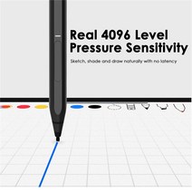 마이크로소프트 서피스 호환펜 4096필압 틸트 충전식 Surface pen, 버건디