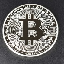 기념주화 비트코인선물 모형소품골드 도금 비트코인 비트 코인 리플 라이트코인 에테르리움 컬렉션 40mm, 02 Silver bitcoin