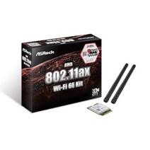 [ASRock] ASRock AMD Wi-Fi 6E Kit [무선랜카드/M.2/2.4G], 1개