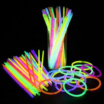 컬러풀 야광봉 응원봉 콘서트 형광스틱 100P DD-12316, 야광봉100P, (필수선택)야광봉100P