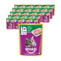 위스카스 고양이주식 파우치, 12개, 참치80g