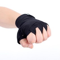 킥복싱 권투 무에타이 손목 손붕대 스트랩 주먹보호 손보호대, 블랙