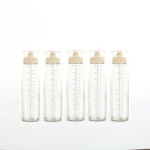 시노글라스 오일병 신형 500ml 5개입 5색, 베이지5p