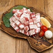 푸주 명품 한입 크기 절단 큐브 삼겹살, 1개, 250g