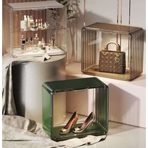 아크릴 진열장 장식장 모형 캐비닛 레고 장난감 조명, 문라이트화이트울트라맑고고투명3팩ㅣ6칸파티션포함